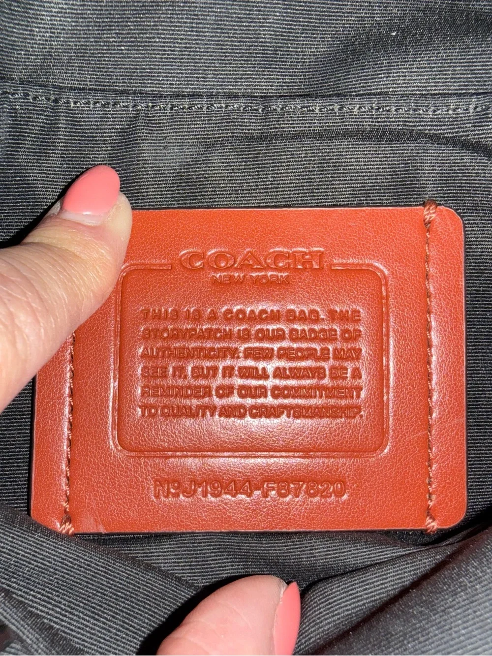 Coach signature canvas